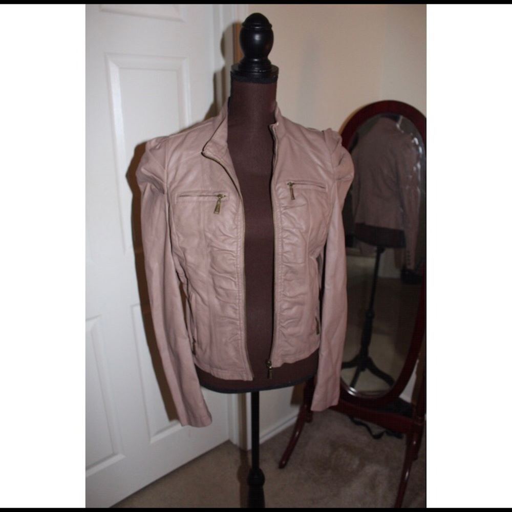 Light Brown Leather Jacket